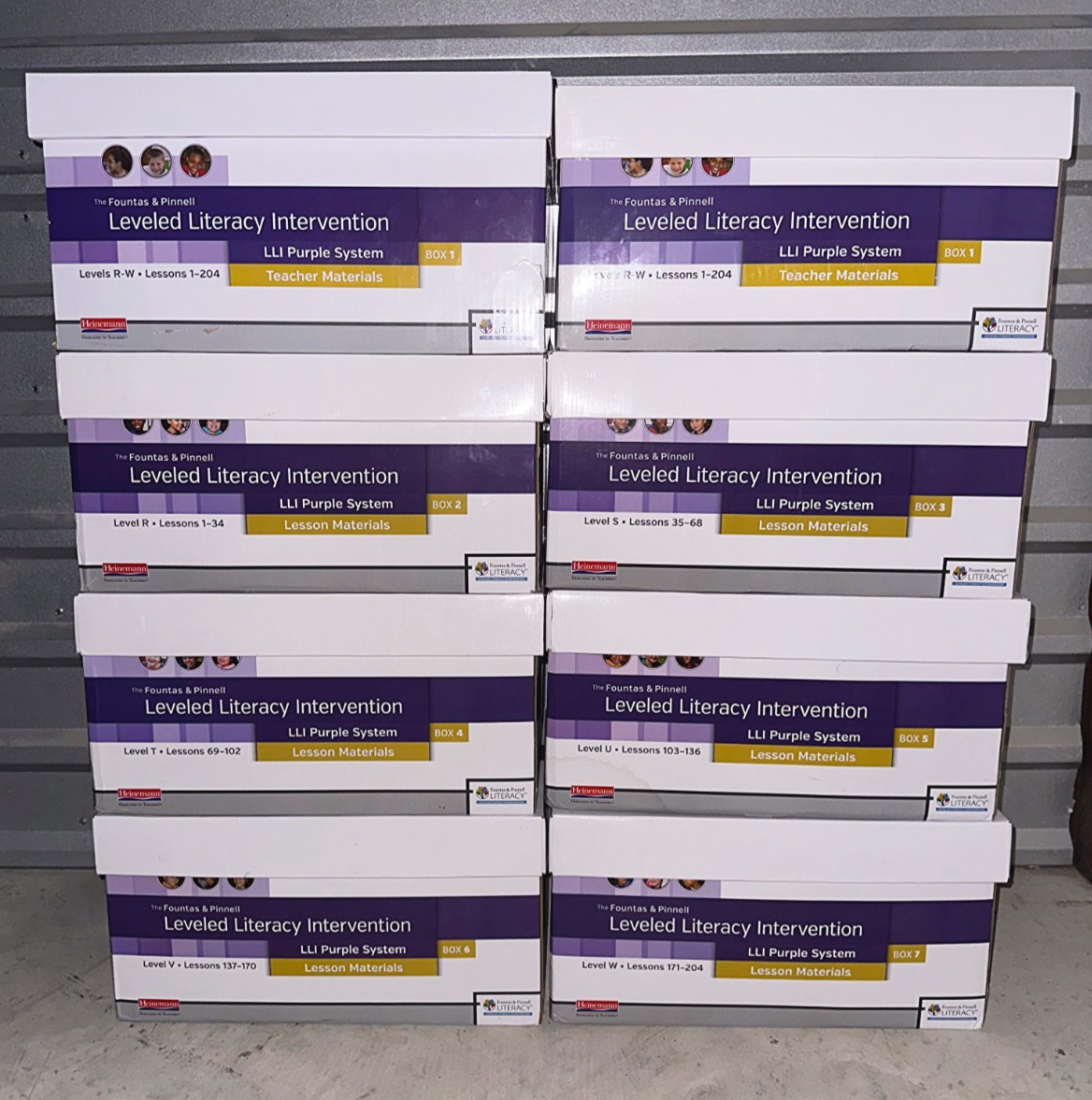 Fountas & Pinnell LLI Purple System Grade 5-8 — Complete 7-Box Set