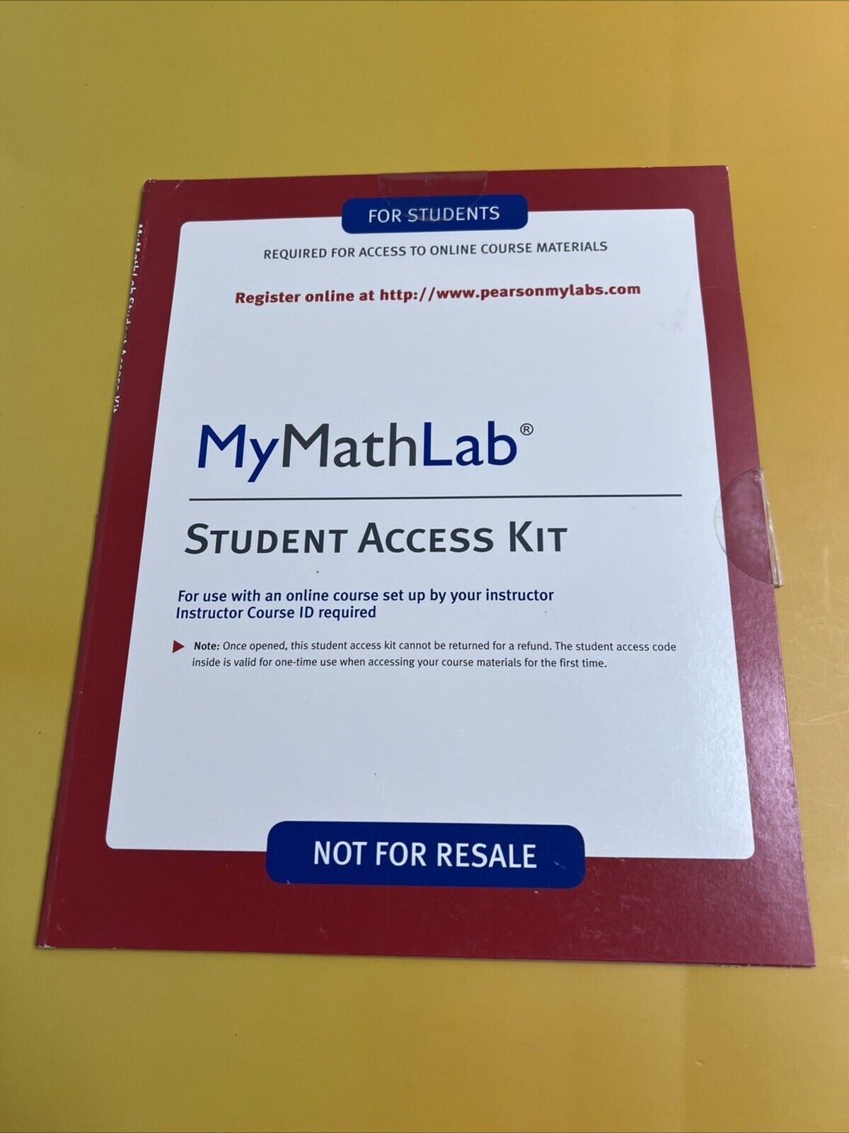 MyLab Math — Standalone Access Card by Pearson Pearson Education